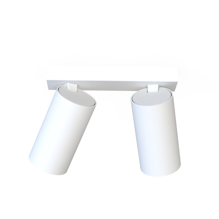 Stropní svítidlo MONO II 7774 Nowodvorski Bílo-zlaté 2xGU10 Bodový reflektor pro povrchovou montáž Moderní