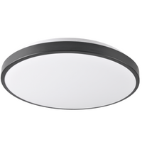 PLAFON LED stropní svítidlo černé 40cm 24W 4000K KERN GOLDLUX (Polux)