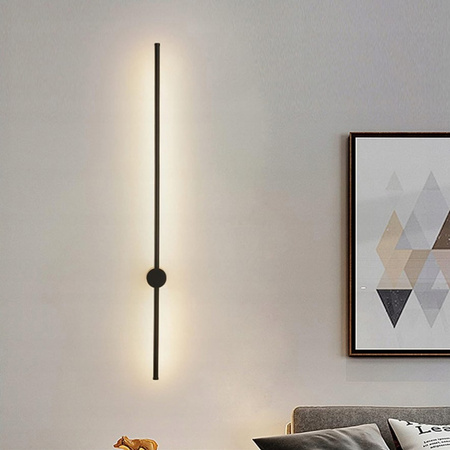 LED nástěnné svítidlo CATRINA nástěnné svítidlo BLACK Metal 17W 120cm moderního stylu