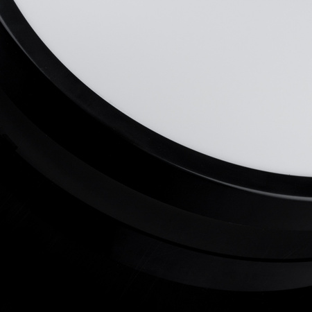 Stropní LED svítidlo pro koupelnu 13W 4000K IP44 se senzorem pohybu ZOE LX Black 30cm