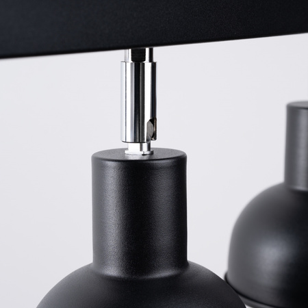 Stropní svítidlo ELBA 3xE27 Reflektor Moving Black Loft SOLLUX