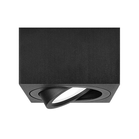 Přisazené HALOGENOVÉ Movable GU10 Square Black Fixture 84mm