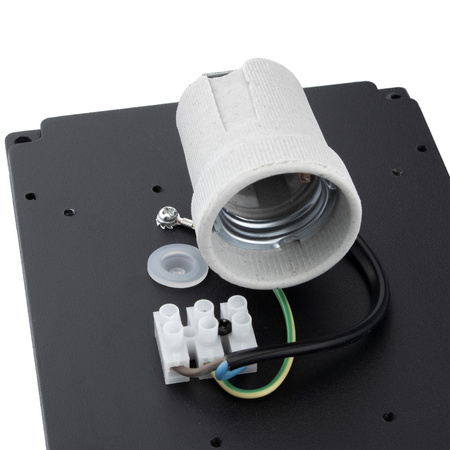 Zahradní nástěnné svítidlo Elevation E27 CETUS BLACK Obdélníkové