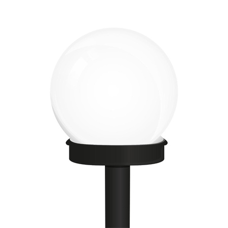 Solární LED lampa koule 10cm, Bílá ATRIS LUMILED