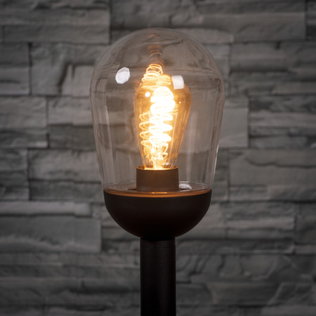 LIEGO E27 IP44 97cm Černá venkovní sloupová zahradní lampa KANLUX