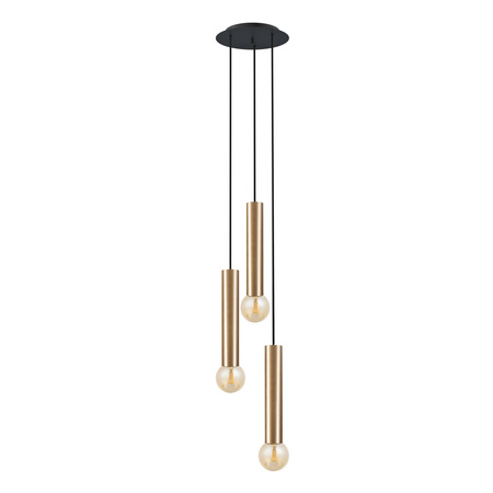Stropní svítidlo BATON III 7855 Nowodvorski Brass 3xE27 Pendant Hight.130 cm Moderní