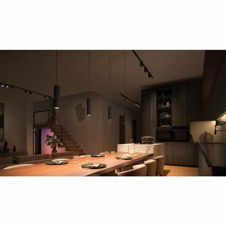 LED Perifo Black 5,2W CCT RGB Philips HUE Bluetooth závěsné stropní světlo