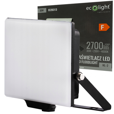 Reflektor LED Halogenový 30W 4000K 2700lm IP65 Ecolight