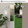 Nástěnné svítidlo LED Koupelna Bodové světlo E27 IP44 Černá Moderní Yago Rabalux