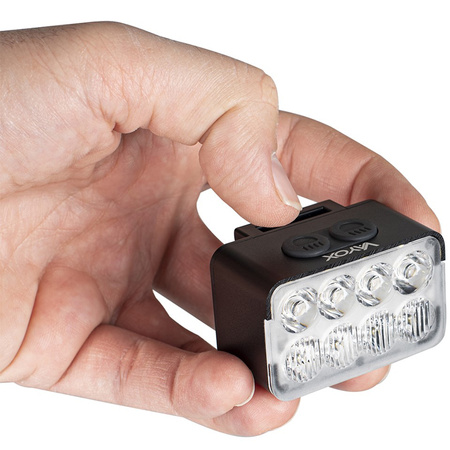 Přední svítilna na kolo 8xLED USB-C 10 režimů 900lm IPX6 VAYOX