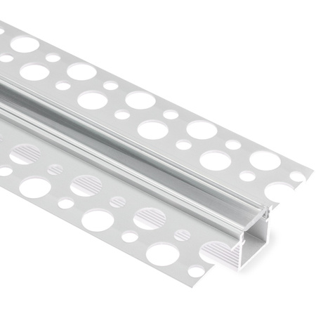 Podhledový Architektonický Hliníkový Profil pro LED do Sádrokartonových Desek, 1m + Průhledná Krytka LUMILED