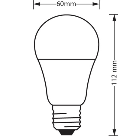 LED žárovka E27 A60 9W 806lm 2700K Teplá bílá LEDVANCE SMART+ ZigBee Dimmable