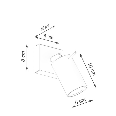 Spot GU10 Beige Lagos Bittersweet Shimmer SL Nástěnné svítidlo Reflektor Nástěnné svítidlo Tuba Spot GU10 Beige Lagos Bittersweet Shimmer SL.1494 Sollux