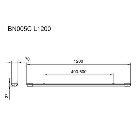 LED panel pro povrchovou montáž LED paprsek 30W 3800lm 3000K bílá Projectline Philips