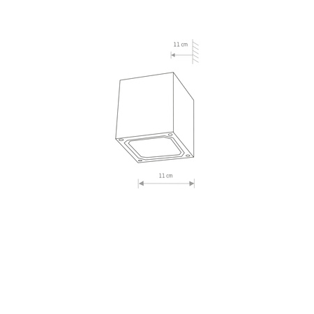 Zahradní lampa Elevation Wall Lamp KHUMBU 4443 G9 IP44 Grafit Nowodvorski