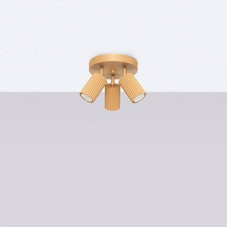 Stropní svítidlo Plafond Tuba Spot 3x GU10 Gold Carbon Deep Space SL.1563 Sollux