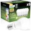 6x LED žárovka E27 A65 15W = 125W 2025lm 3000K teplá bílá 260° LUMILED