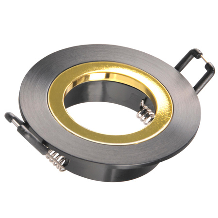 Skryté bodové svítidlo GU10 černé FEBE Sanico Goldlux