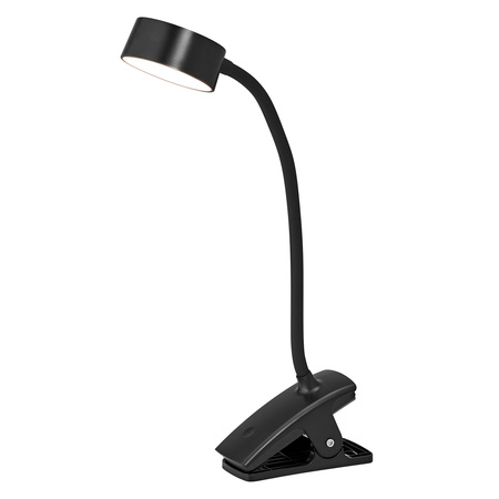 LED stolní lampa Clip nastavitelná 4,8 W 221lm CCT stmívatelná černá kancelářská linka Ledvance