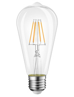 E27 ST64 LED žárovka 10W=90W 980lm 3000K Teplá bílá 360° vlákno