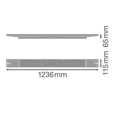 Lineární páskové svítidlo 42W 6510lm 4000K Neutrální stmívatelné bílé Low Bay Flex Ledvance