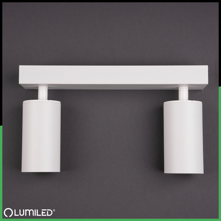 SPOT TUBA Reflektor Halogenové stropní svítidlo 2x GU10 TABULA LUMILED