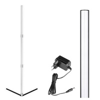 Rohová stojací stojací lampa Černá 20W RGB dálkový ovladač měnící barvu