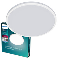 Plafond LED lampa pro povrchovou montáž OZZIET 18W 4000K 30cm bílá kulatá PHILIPS