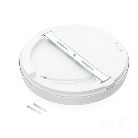 LED stropní svítidlo do koupelny Povrchová montáž 24W 2520lm 4000K 120° bílá IP65 Nairos Kobi