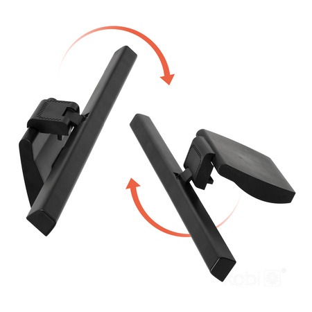 LED světlo pro monitor 5W 230lm CCT 270° dobíjecí černé LUME-IQ Kobi