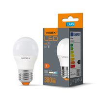 LED žárovka E27 G45 Ball 4W = 33W 380lm 4000K Neutrální 240° Videx