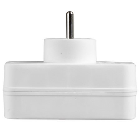 Rozdělovač elektrické sítě 2x 2P+0 Zloděj 2 zásuvky s uzemněním + vypínač VAYOX