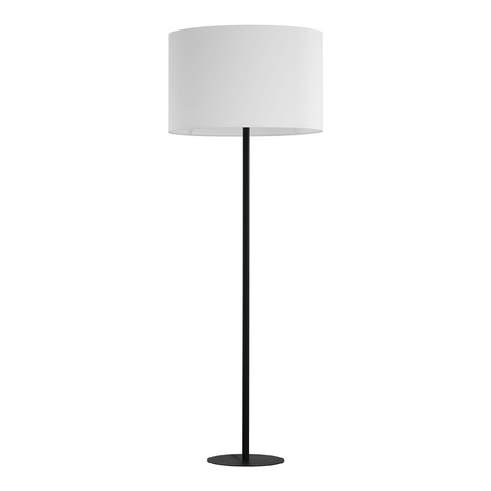 WINSTON WHITE Stojací stojací lampa Stínidlo bílo-černé Minimalistická E27 5142 TK Lighting