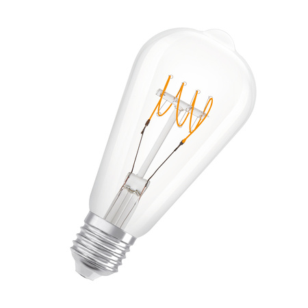 Dekorativní LED žárovka ST64 Edison E27 4,8W = 40W 470lm 2700K Warm 320° Filament Dimmable Vintage 1906 Osram