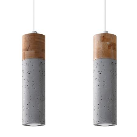 ZANE LED závěsné stropní svítidlo 2xGU10 Grey SOLLUX