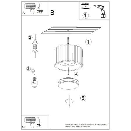 Svítidlo pro povrchovou montáž GX53 Aluminum White Aura Deep Space SL.1782 Sollux