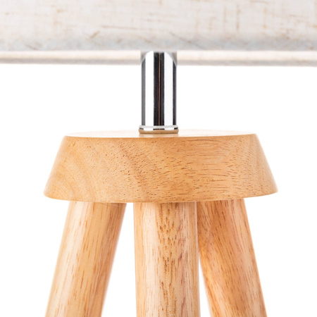 Stojací lampa E27, Nastavitelnou Výškou Béžová CLARA LUMILED