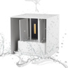 Zahradní nástěnná lampa 2x 3W, 4000K IP54 Bílý LEO LUMILED