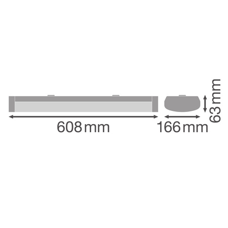 18W 2430lm 4000K neutrální bílá Lineární svítidlo Ledvance strip
