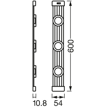 Podskříňová lampa Lineární LED 9.5W 600lm 4000K neutrální bílá s pohybovým senzorem stmívatelná 65cm LINEAR MAGNET Ledvance