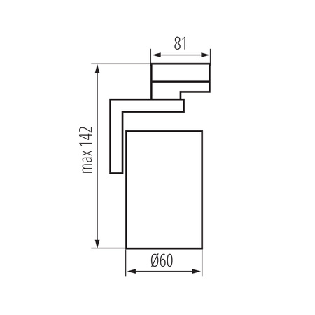 Projektor na podvozku GU10 bílý ATL4 KANLUX