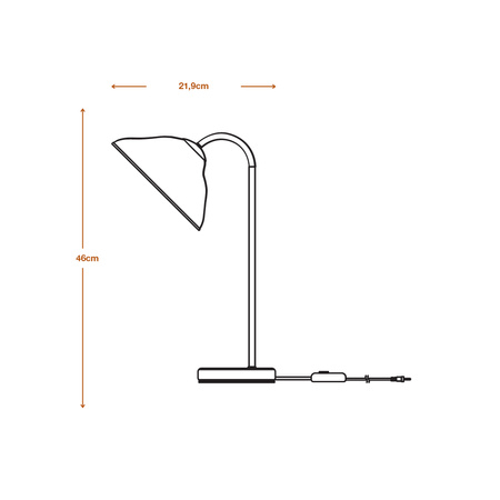 Stolní lampa Stolní svítidlo Stojací dekorativní E14 Bílá USB-C Dekor Ledvance