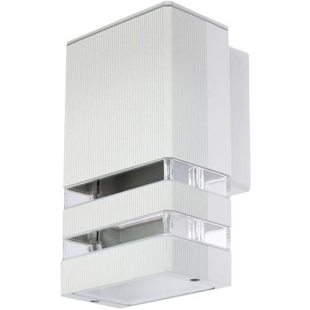 INEZ Šedé fasádní zahradní nástěnné svítidlo GU10 ALUMINIUM IP54