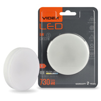 LED žárovka GX53 Reflektor 8W = 55W 730lm 4000K Neutrální 140° Videx