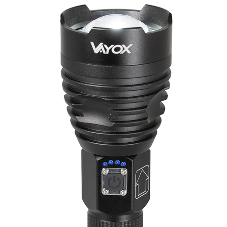 Taktická dobíjecí USB vojenská LED svítilna 15W VA0075 Vayox