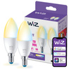 2x LED žárovka E14 Candle C37 4,9W = 40W 470lm 2700-6500K TW Smart SMART WiFi Bluetooth App WiZ