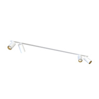 MONO SURFACE IV 7686 Nowodvorski Bílo-zlatý 4xGU10 lišta pro zapuštěnou montáž 118cm Reflektor Moderní