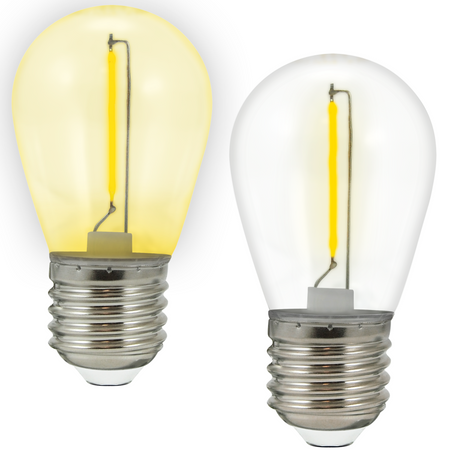 LED žárovka E27 0,3W 50lm 2200K Yellow 360° pro Girland 36V PARTY Sanico Goldlux