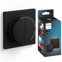 Dálkové ovládání nástěnného spínače stmívače černé Philips Hue Tap Dial Switch Bluetooth Zigbee