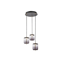 Stropní závěsné svítidlo LED 18W 1440lm 4000K černá Moderní svítidlo Delice Rabalux